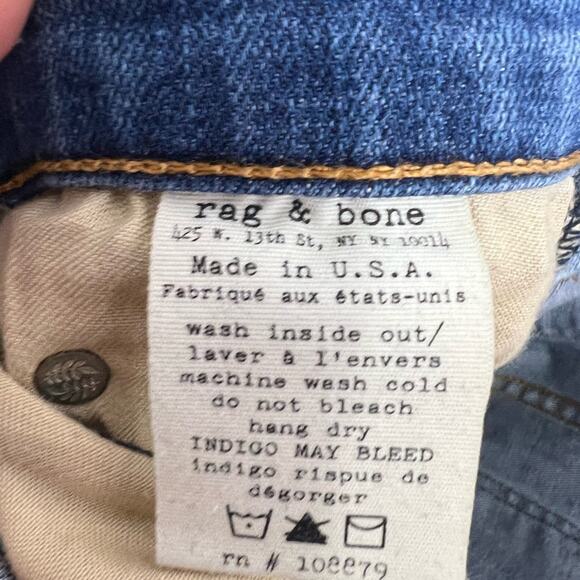 Women's Rag & Bone Skinny Jeans mid rise Capistrano Distressed 26 - Picture 6 of 7